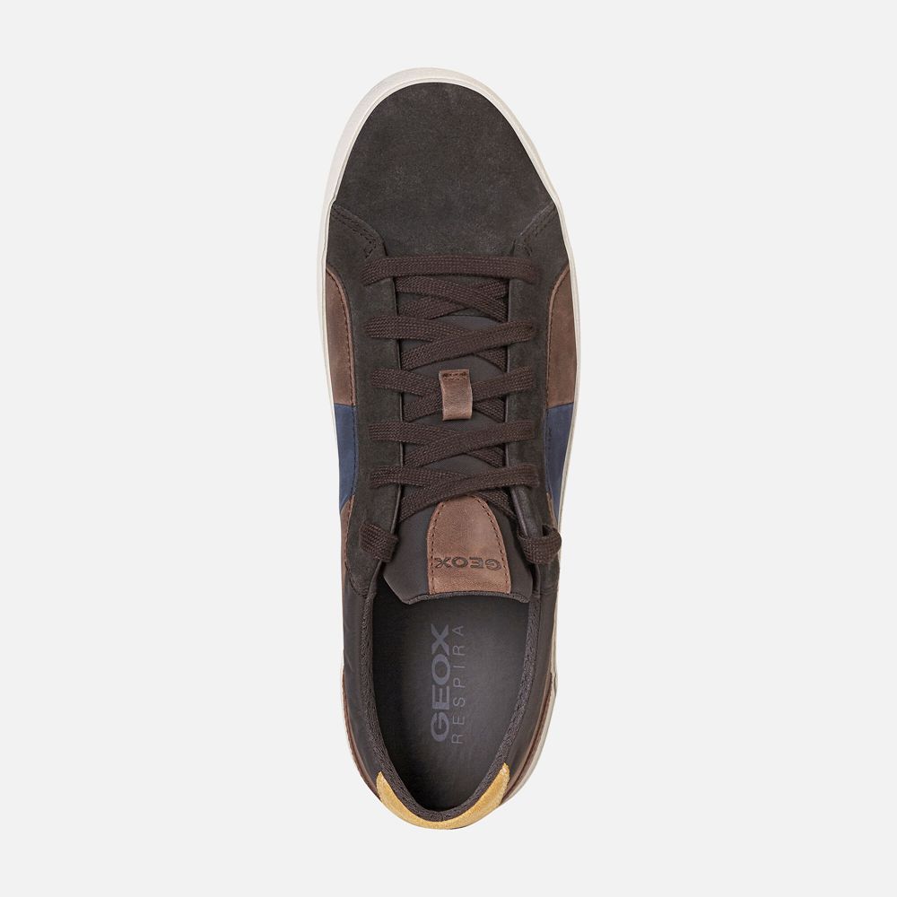 Geox Erkek Spor Ayakkabı Koyu Kahverengi - Warley - MQJ-372849